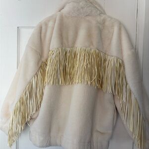 Faux fur Fringe Women's Jacket